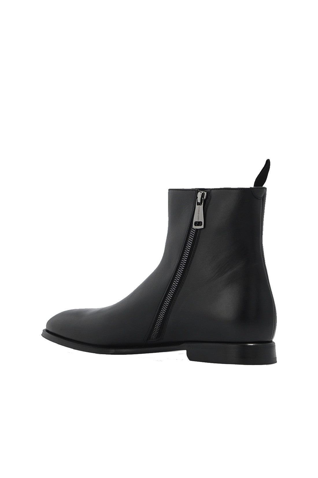 DOLCE & GABBANA-OUTLET-SALE-Dolce & Gabbana Leather Ankle Boots-ARCHIVIST