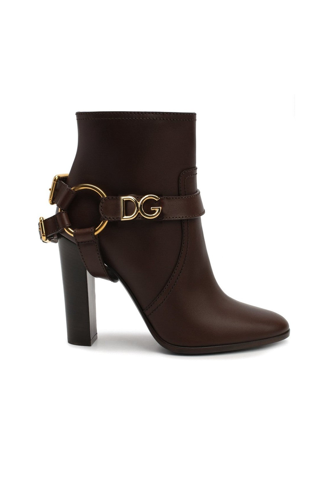 Dolce & Gabbana-OUTLET-SALE-Dolce & Gabbana Leather Ankle Boots-ARCHIVIST