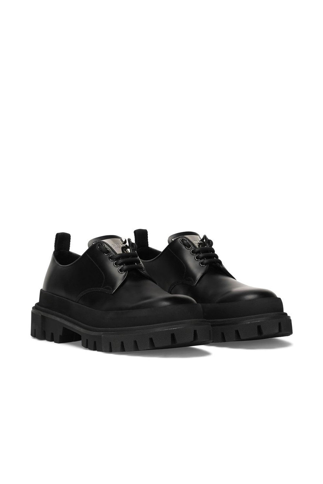 DOLCE & GABBANA-OUTLET-SALE-Dolce & Gabbana Leather Derbies-ARCHIVIST