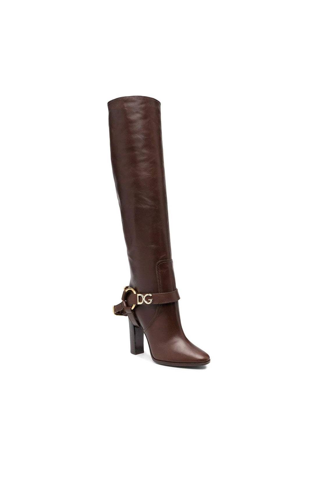 DOLCE & GABBANA-OUTLET-SALE-Dolce & Gabbana Leather Knee Boots-ARCHIVIST