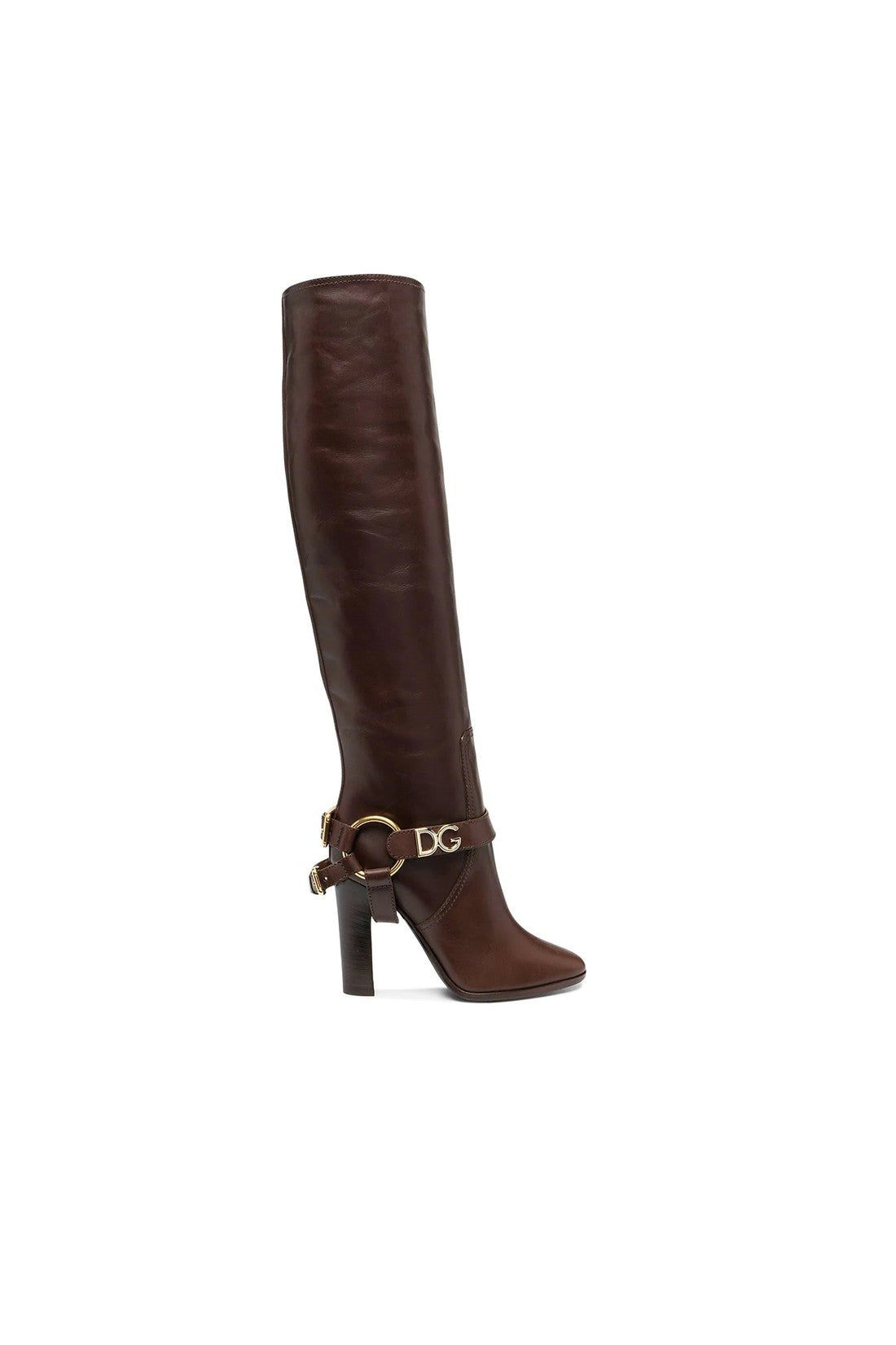 DOLCE & GABBANA-OUTLET-SALE-Dolce & Gabbana Leather Knee Boots-ARCHIVIST