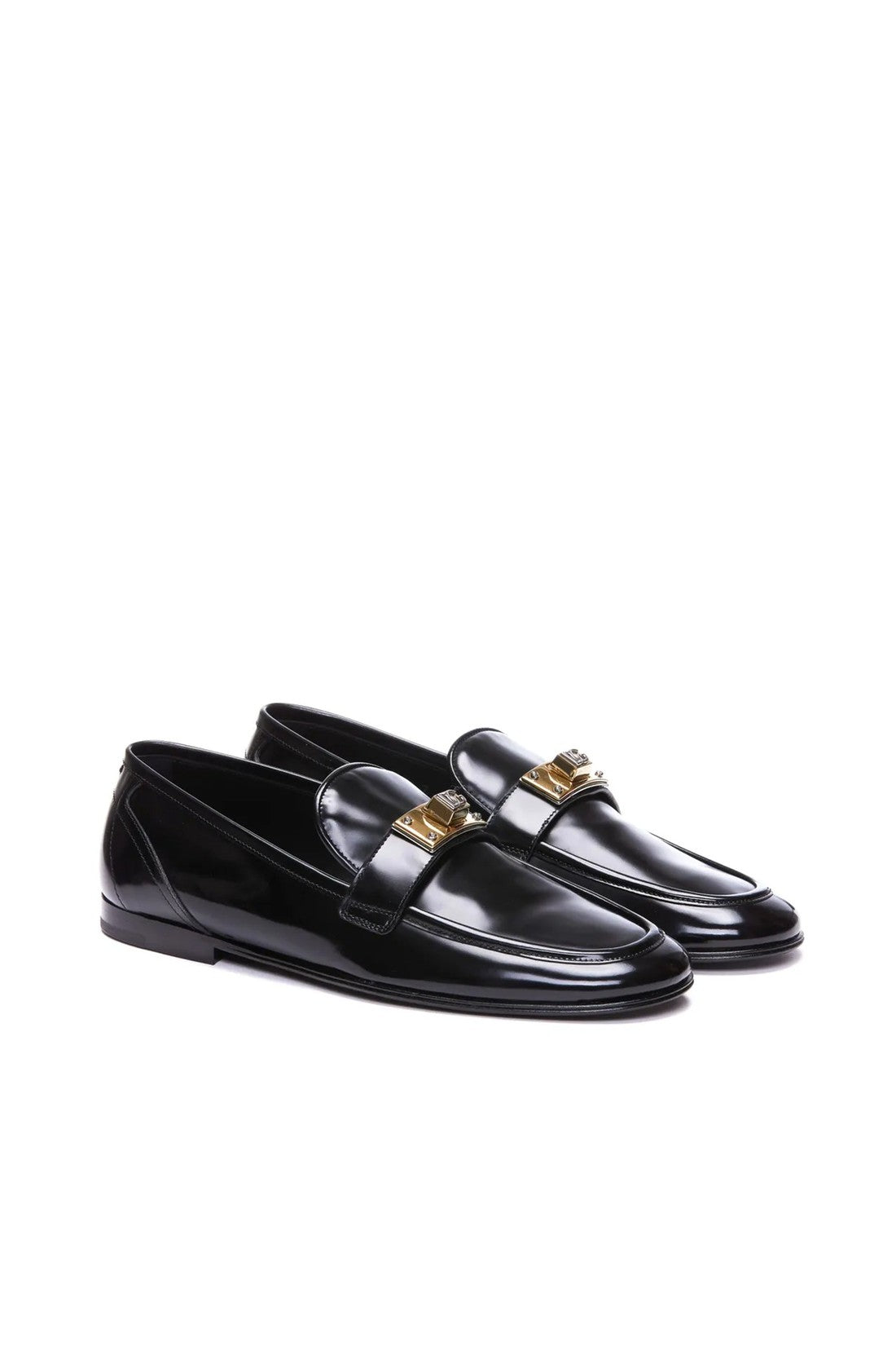 DOLCE & GABBANA-OUTLET-SALE-Dolce & Gabbana Leather Loafers-ARCHIVIST