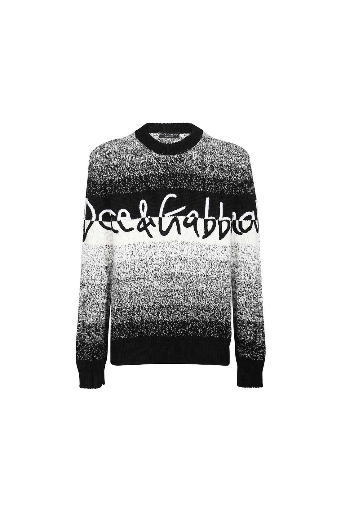 DOLCE & GABBANA-OUTLET-SALE-Dolce & Gabbana Logo Sweater-ARCHIVIST