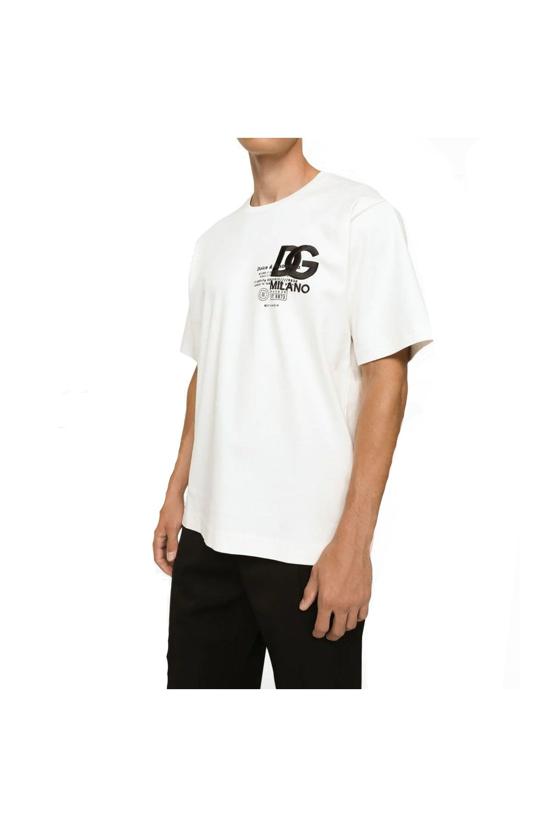 DOLCE & GABBANA-OUTLET-SALE-Dolce & Gabbana Logo T-Shirt-ARCHIVIST