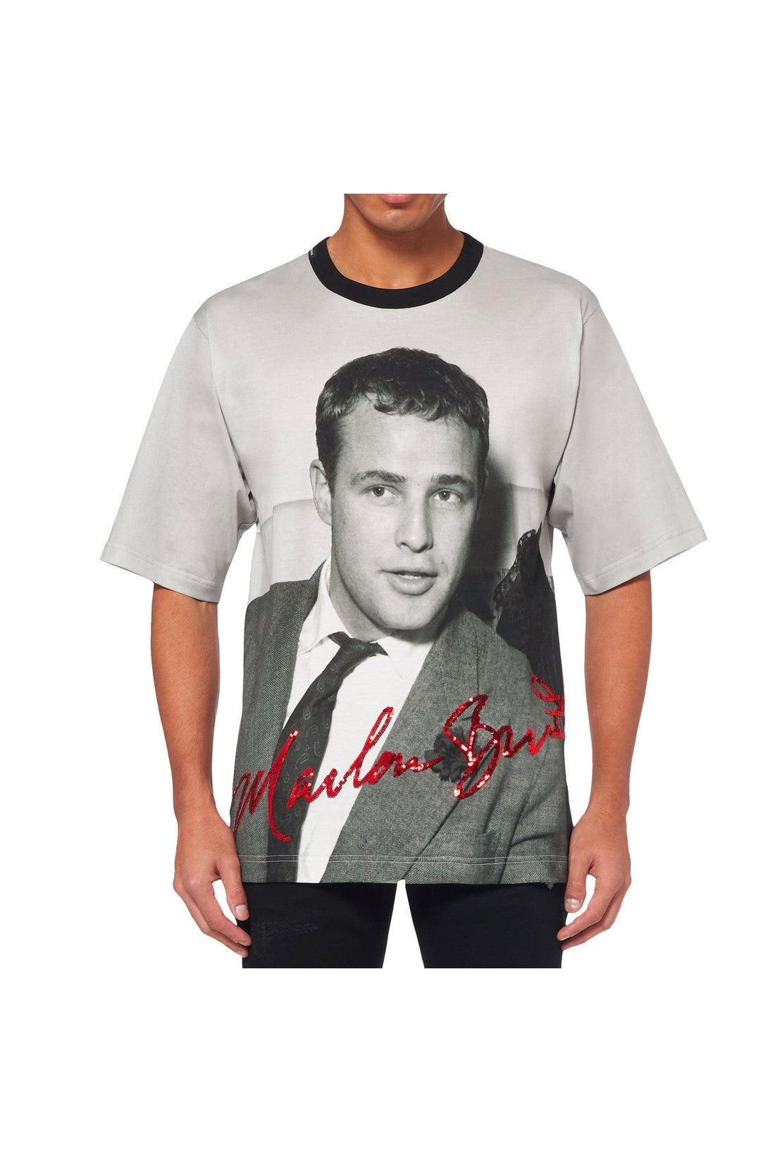 DOLCE & GABBANA-OUTLET-SALE-Dolce & Gabbana Marlon Brando T-Shirt-ARCHIVIST