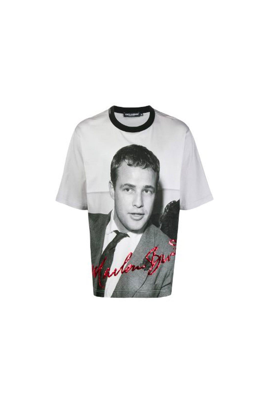 DOLCE & GABBANA-OUTLET-SALE-Dolce & Gabbana Marlon Brando T-Shirt-ARCHIVIST