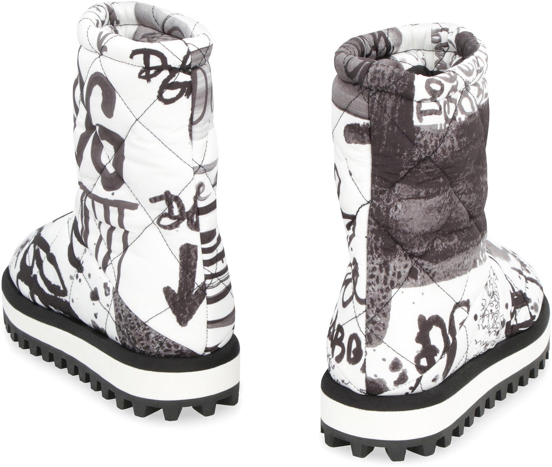 Printed nylon boots-Dolce & Gabbana-OUTLET-SALE-ARCHIVIST