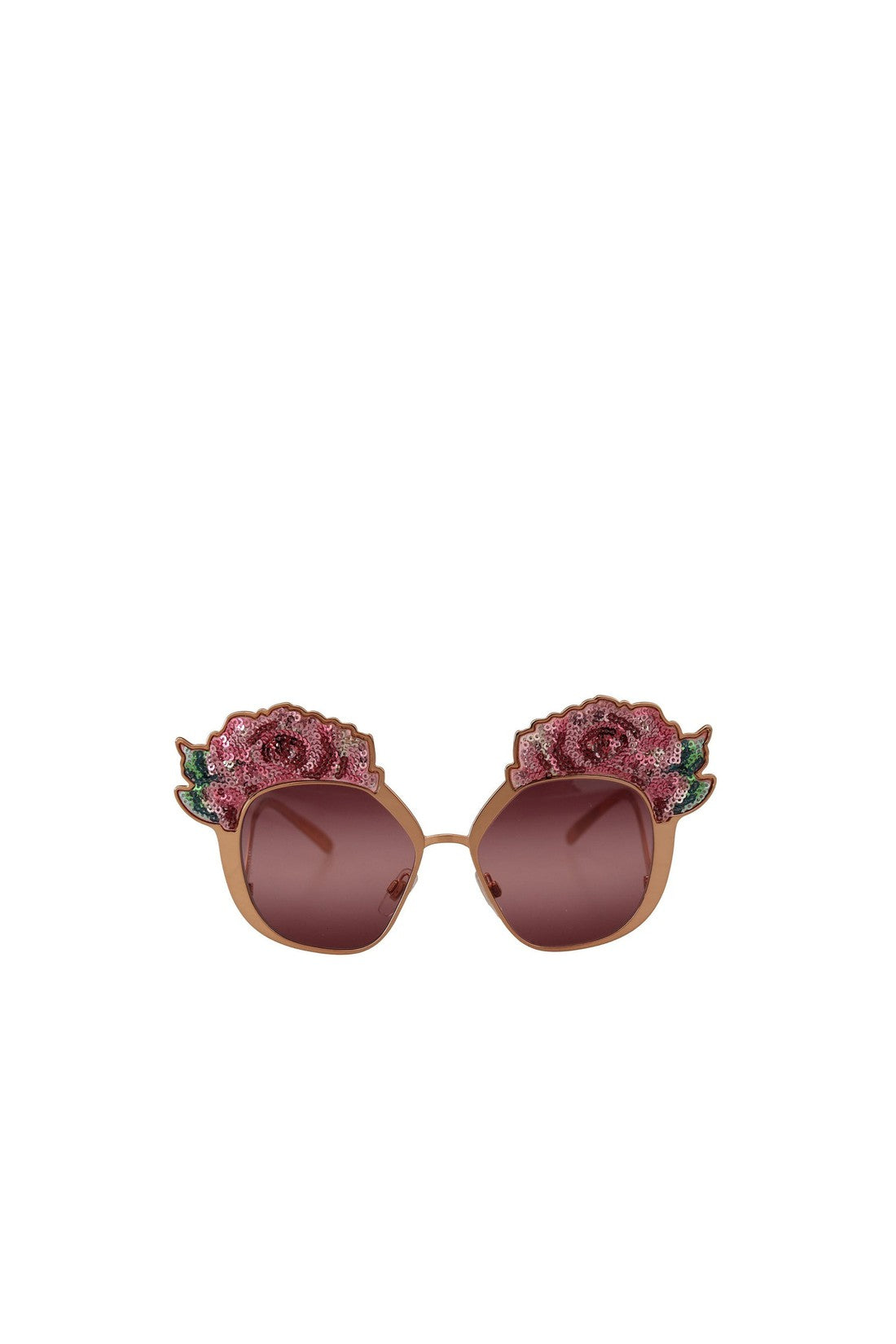 Dolce & Gabbana-OUTLET-SALE-Dolce & Gabbana Rose Sequin Sunglasses-ARCHIVIST