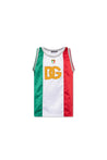 DOLCE & GABBANA-OUTLET-SALE-Dolce & Gabbana Satin Tank T-shirt-ARCHIVIST