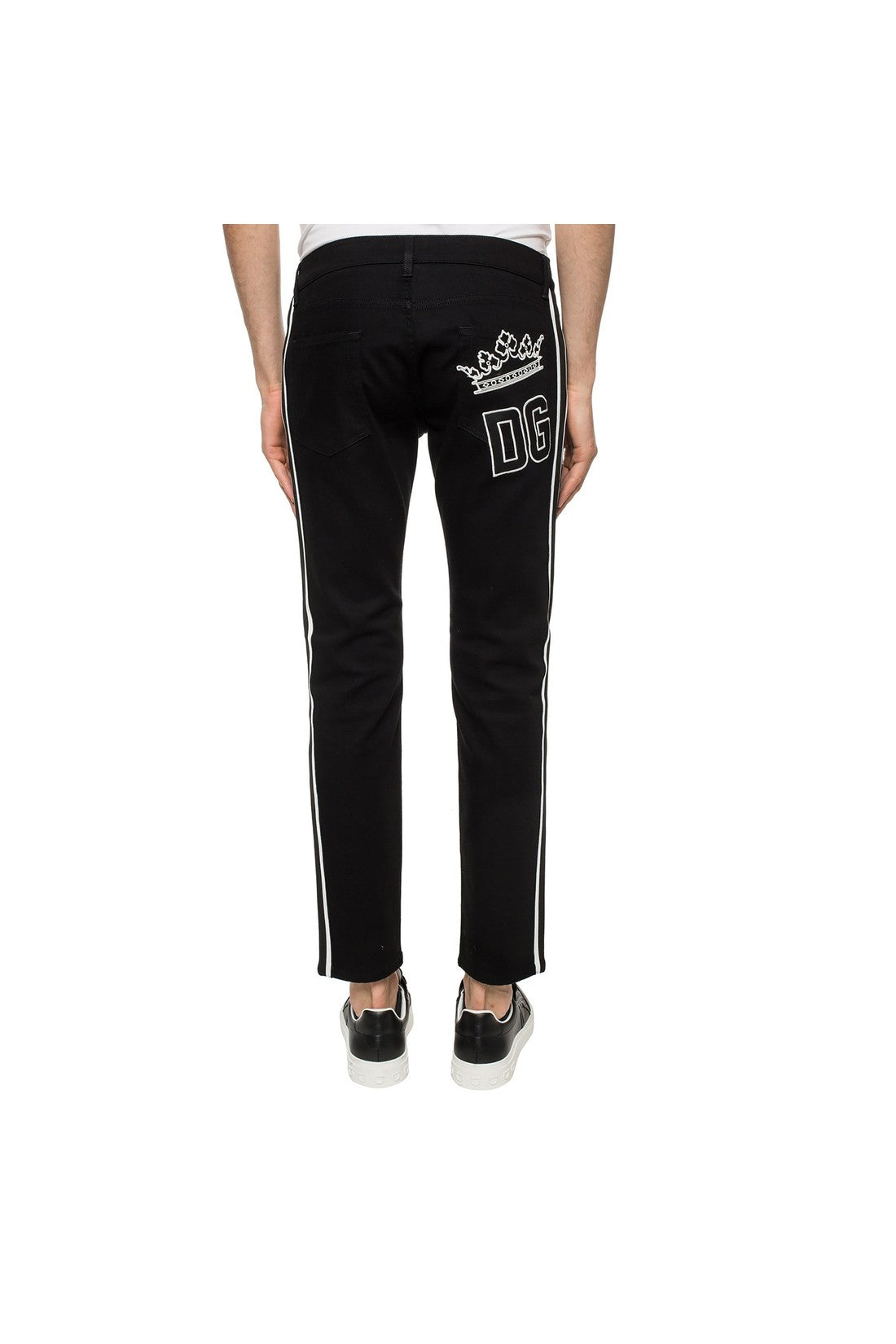 DOLCE & GABBANA-OUTLET-SALE-Dolce & Gabbana Side Stripe Jeans-ARCHIVIST