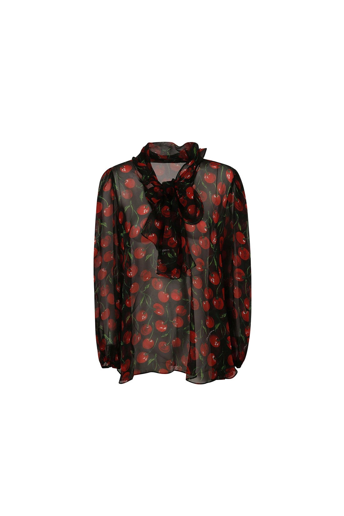 DOLCE & GABBANA-OUTLET-SALE-Dolce & Gabbana Silk Printed Top-ARCHIVIST