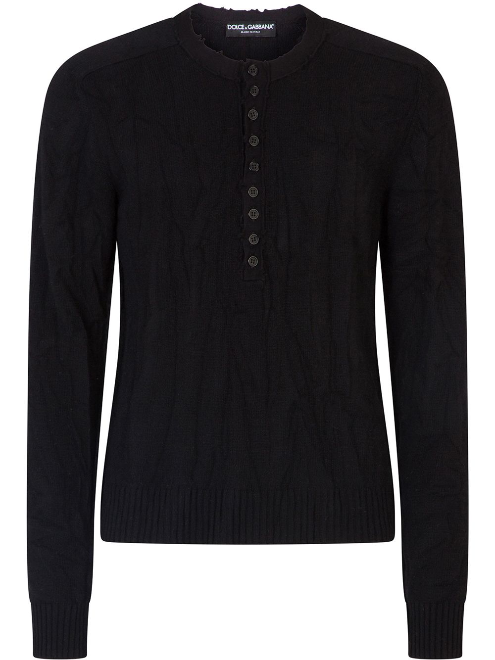 DOLCE & GABBANA-OUTLET-SALE-Dolce & Gabbana Sweaters Black-ARCHIVIST