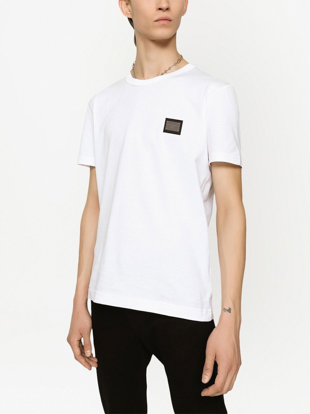 DOLCE & GABBANA-OUTLET-SALE-Dolce & Gabbana T-shirts And Polos White-ARCHIVIST