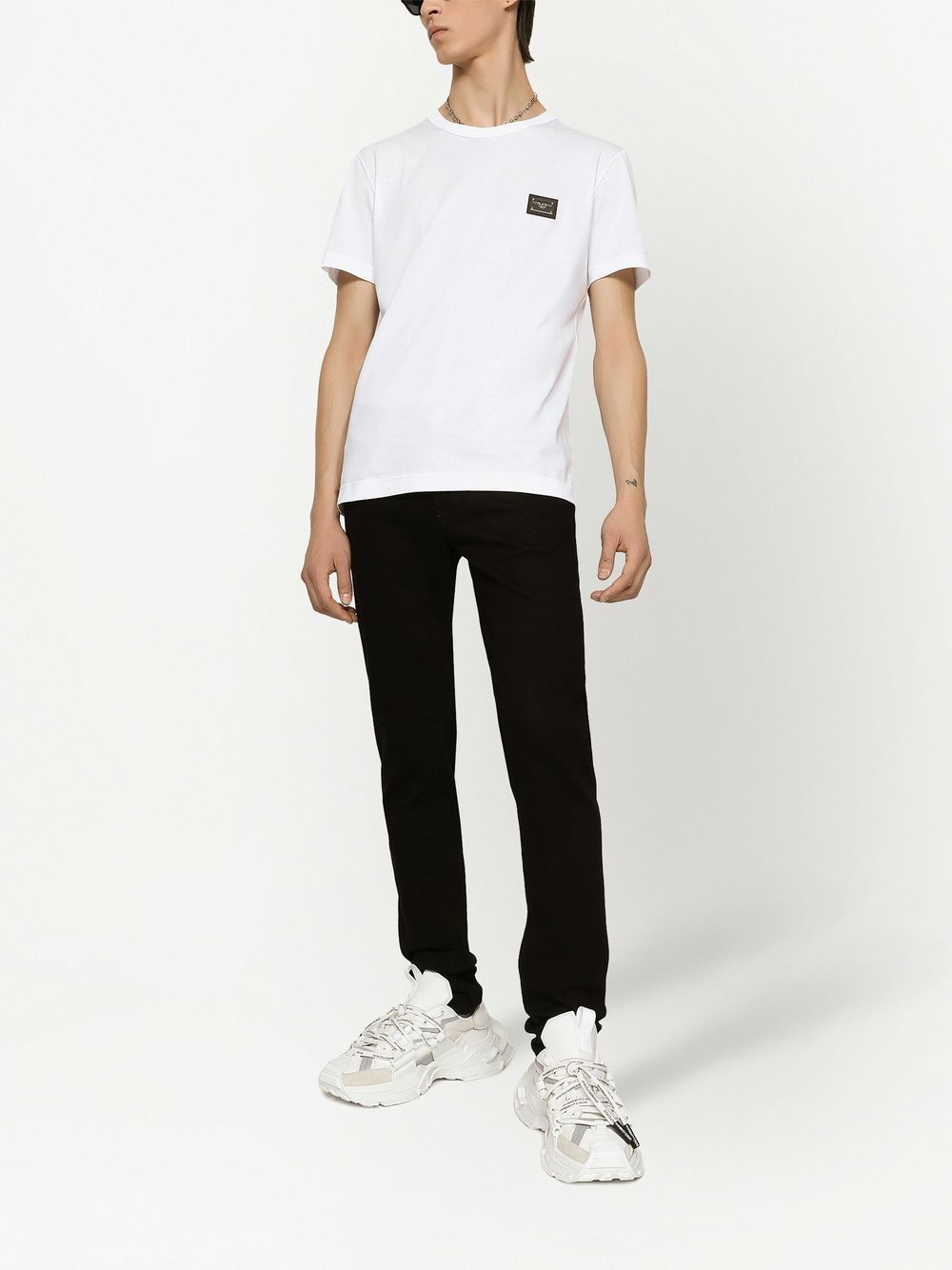 DOLCE & GABBANA-OUTLET-SALE-Dolce & Gabbana T-shirts And Polos White-ARCHIVIST