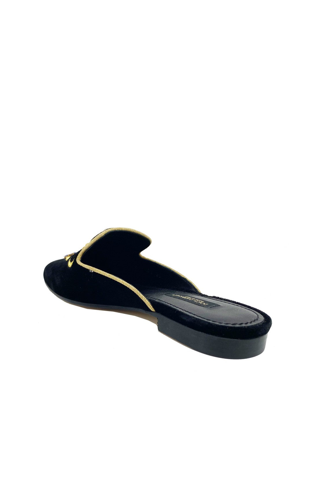 DOLCE & GABBANA-OUTLET-SALE-Dolce & Gabbana Velvet Mules-ARCHIVIST