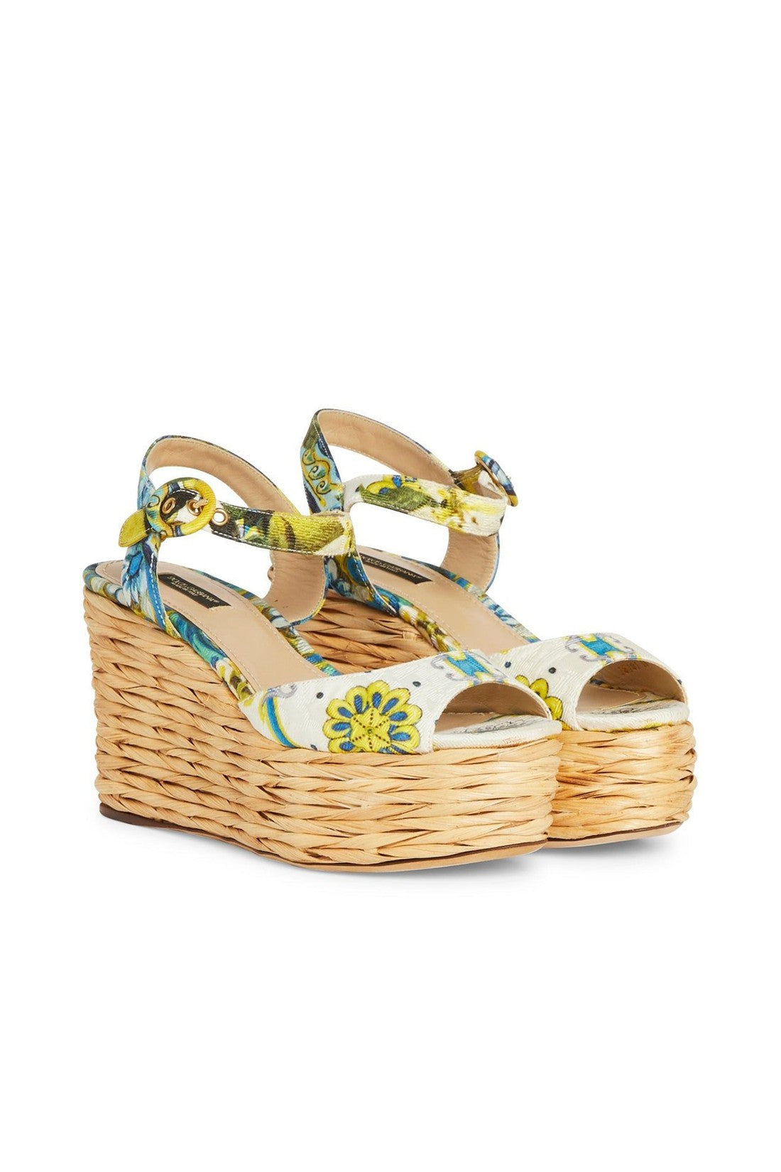 DOLCE & GABBANA-OUTLET-SALE-Dolce & Gabbana Wedge Sandals-ARCHIVIST