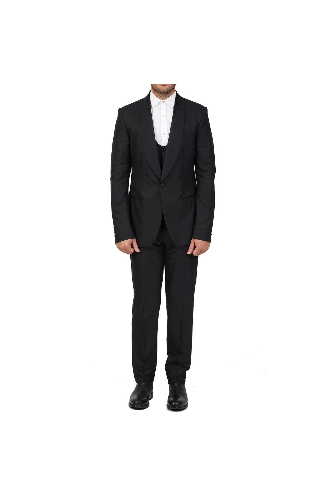 DOLCE & GABBANA-OUTLET-SALE-Dolce & Gabbana Wool And Silk Suit-ARCHIVIST