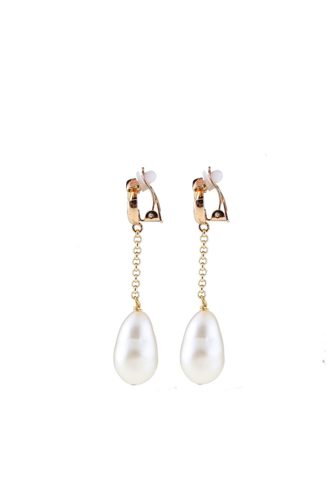 DOLCE & GABBANA-OUTLET-SALE-Dolce and gabbana clip earrings with pearls-ARCHIVIST