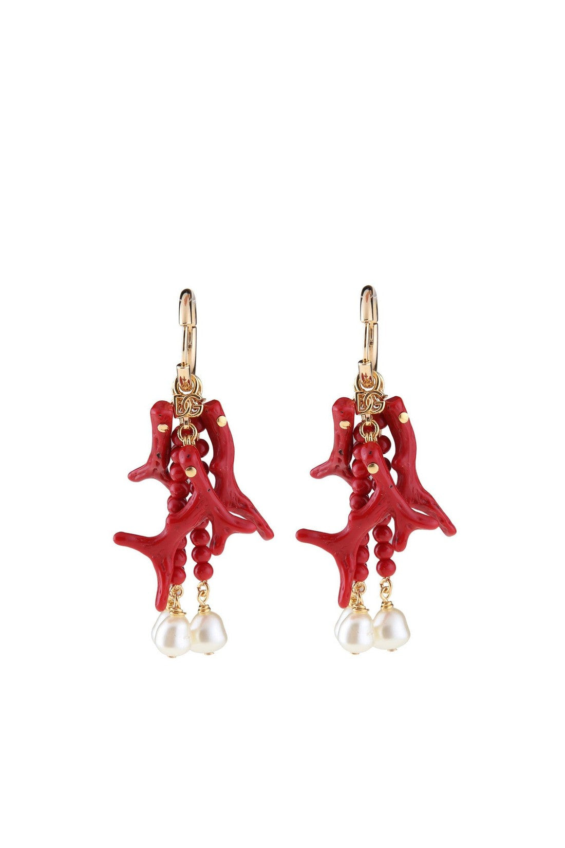 DOLCE & GABBANA-OUTLET-SALE-Dolce and gabbana earrings with coral branches-ARCHIVIST