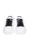 DOLCE & GABBANA-OUTLET-SALE-Dolce e gabbana portofino light sneakers in black and white leather-ARCHIVIST