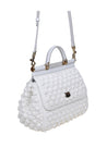 DOLCE & GABBANA-OUTLET-SALE-Dolce e gabbana raffia crochet handbag white color-ARCHIVIST