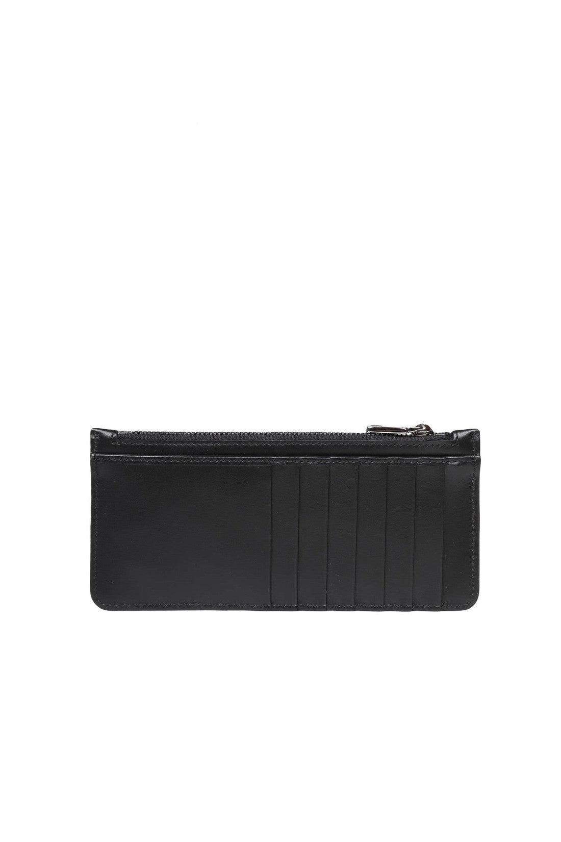 DOLCE & GABBANA-OUTLET-SALE-Dolce & gabbana calfskin card holder with black logo-ARCHIVIST