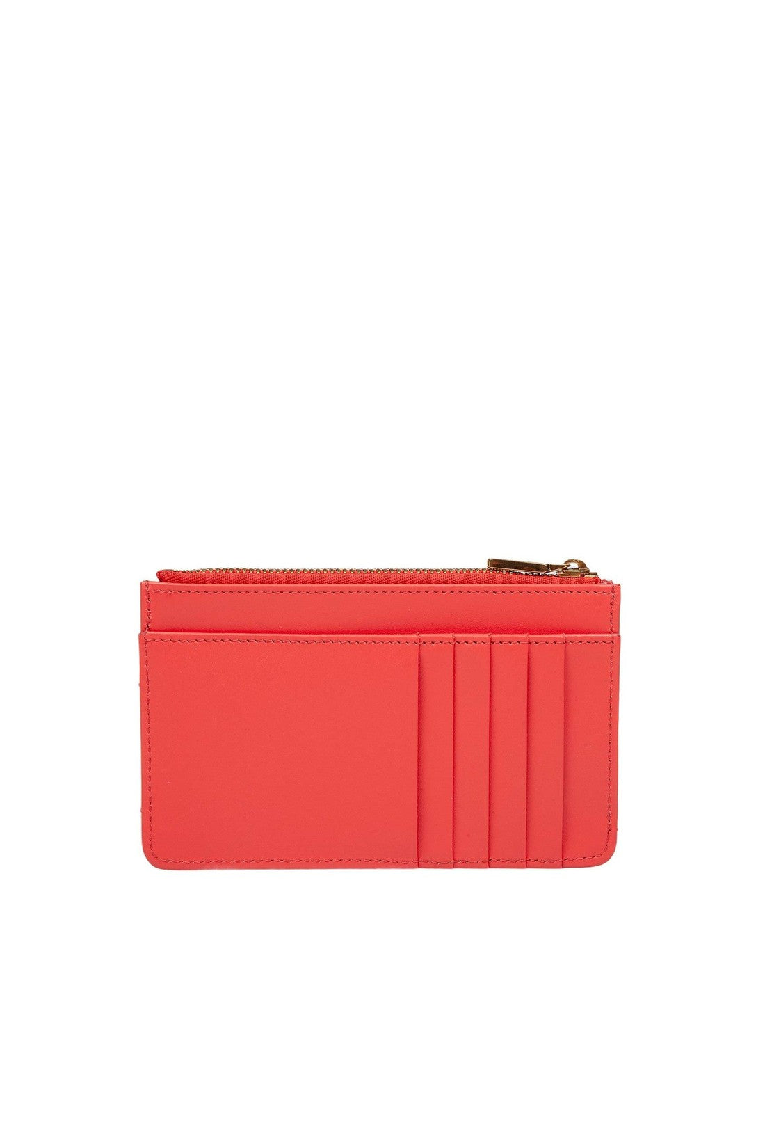 DOLCE & GABBANA-OUTLET-SALE-Dolce & gabbana devotion card holder in coral leather-ARCHIVIST