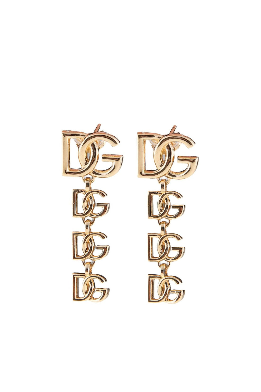 DOLCE & GABBANA-OUTLET-SALE-Dolce & gabbana long earrings with dg logo-ARCHIVIST