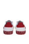 DOLCE & GABBANA-OUTLET-SALE-Dolce & gabbana low calf sneakers color white and red-ARCHIVIST