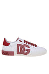 DOLCE & GABBANA-OUTLET-SALE-Dolce & gabbana low calf sneakers color white and red-ARCHIVIST