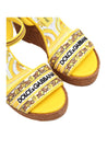 DOLCE & GABBANA-OUTLET-SALE-Dolce & gabbana multicolor lolita sandals with wedge-ARCHIVIST