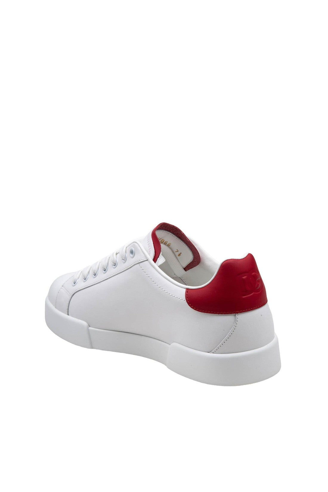 Dolce & Gabbana-OUTLET-SALE-Dolce & gabbana portofino light sneakers in white and red leather-ARCHIVIST