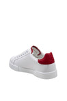 Dolce & Gabbana-OUTLET-SALE-Dolce & gabbana portofino light sneakers in white and red leather-ARCHIVIST