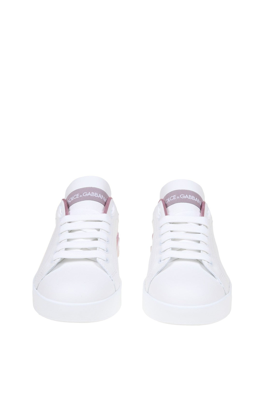 DOLCE & GABBANA-OUTLET-SALE-Dolce & gabbana portofino sneakers in white leather-ARCHIVIST