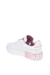 DOLCE & GABBANA-OUTLET-SALE-Dolce & gabbana portofino sneakers in white leather-ARCHIVIST