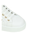 DOLCE & GABBANA-OUTLET-SALE-Dolce & gabbana portofino sneakers in white leather with logo pearl-ARCHIVIST