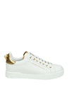 DOLCE & GABBANA-OUTLET-SALE-Dolce & gabbana portofino sneakers in white leather with logo pearl-ARCHIVIST