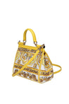 DOLCE & GABBANA-OUTLET-SALE-Dolce & gabbana sicily handbag in fabric with maiolica print-ARCHIVIST