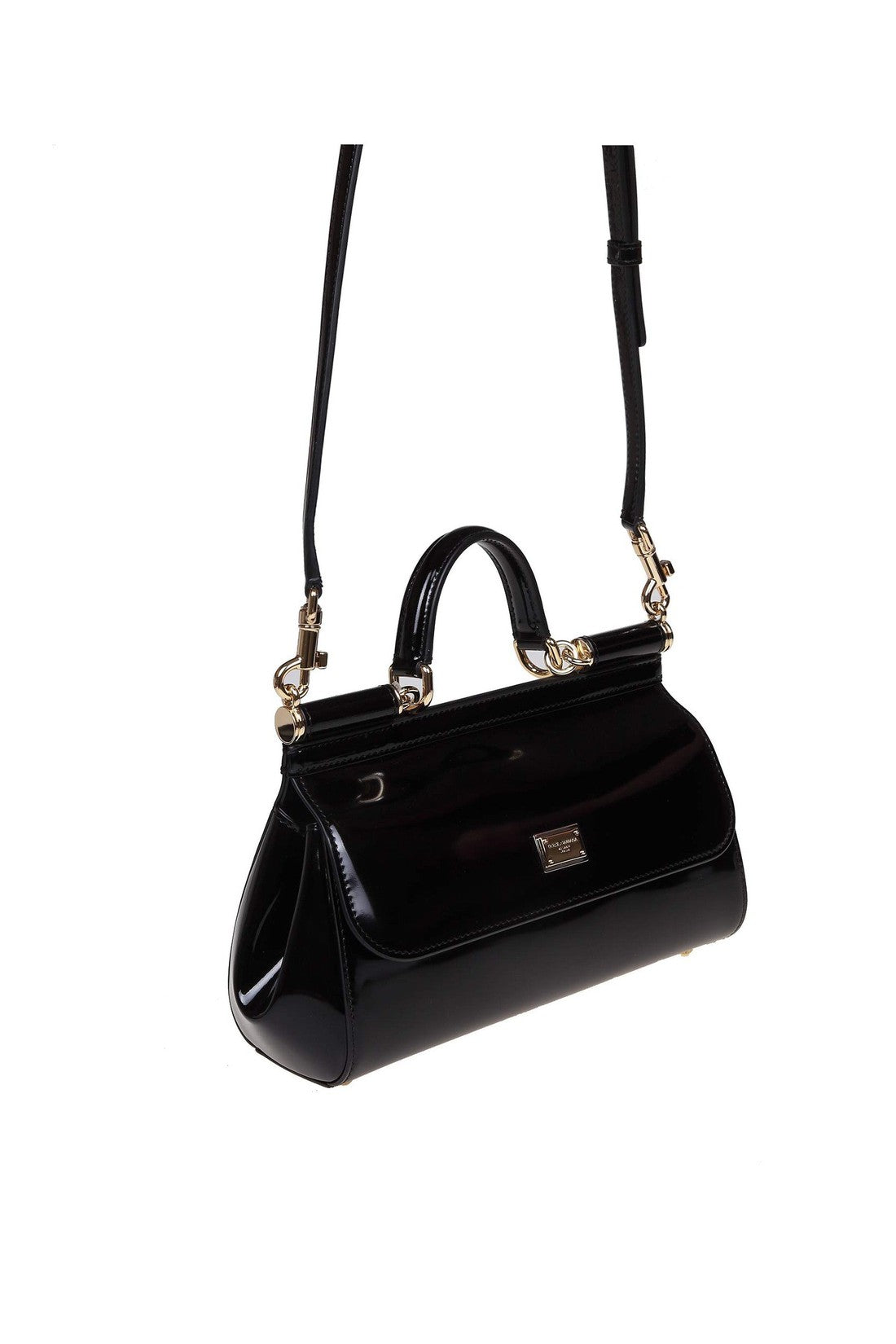 DOLCE & GABBANA-OUTLET-SALE-Dolce & gabbana small sicily bag in polished leather-ARCHIVIST