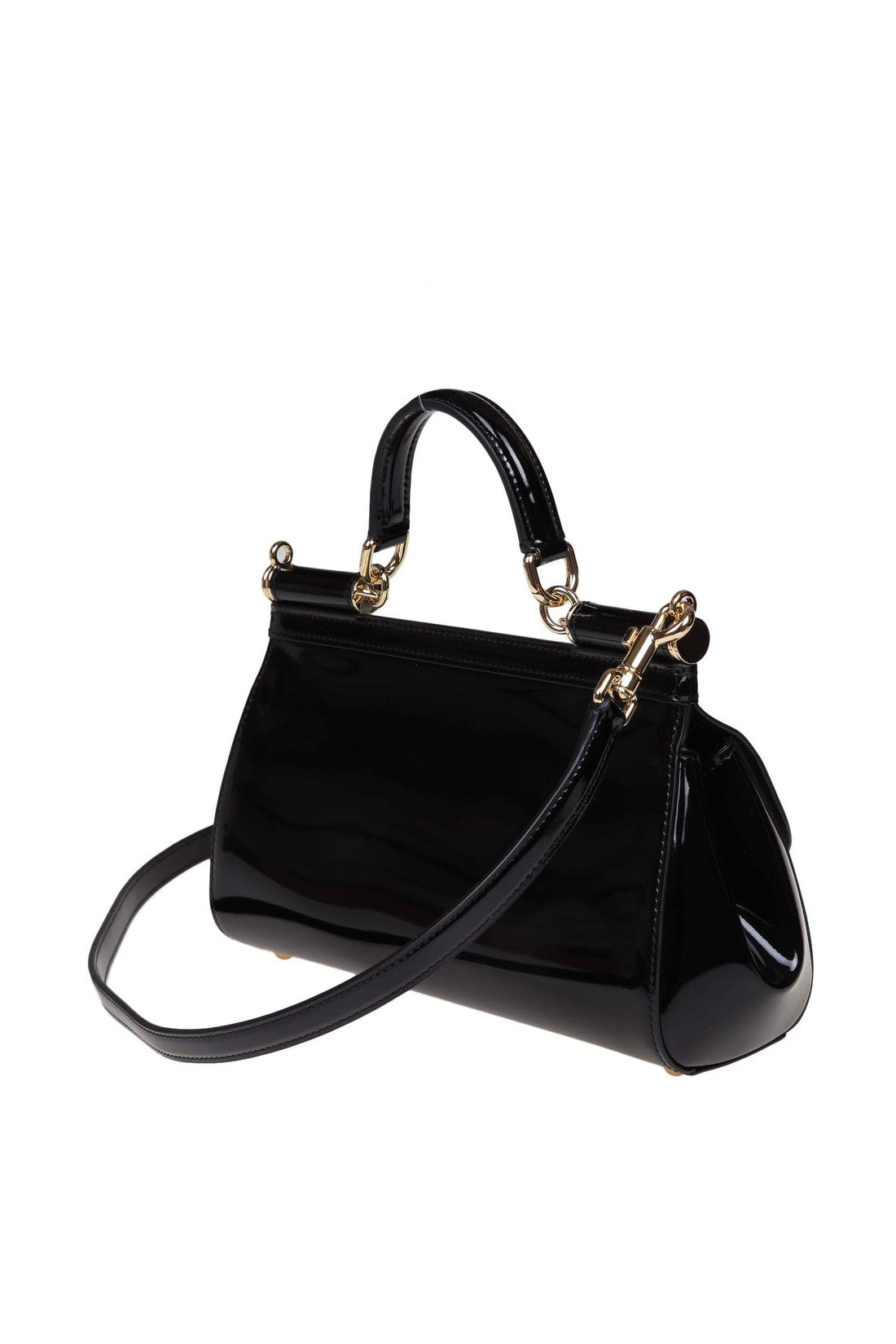 DOLCE & GABBANA-OUTLET-SALE-Dolce & gabbana small sicily bag in polished leather-ARCHIVIST