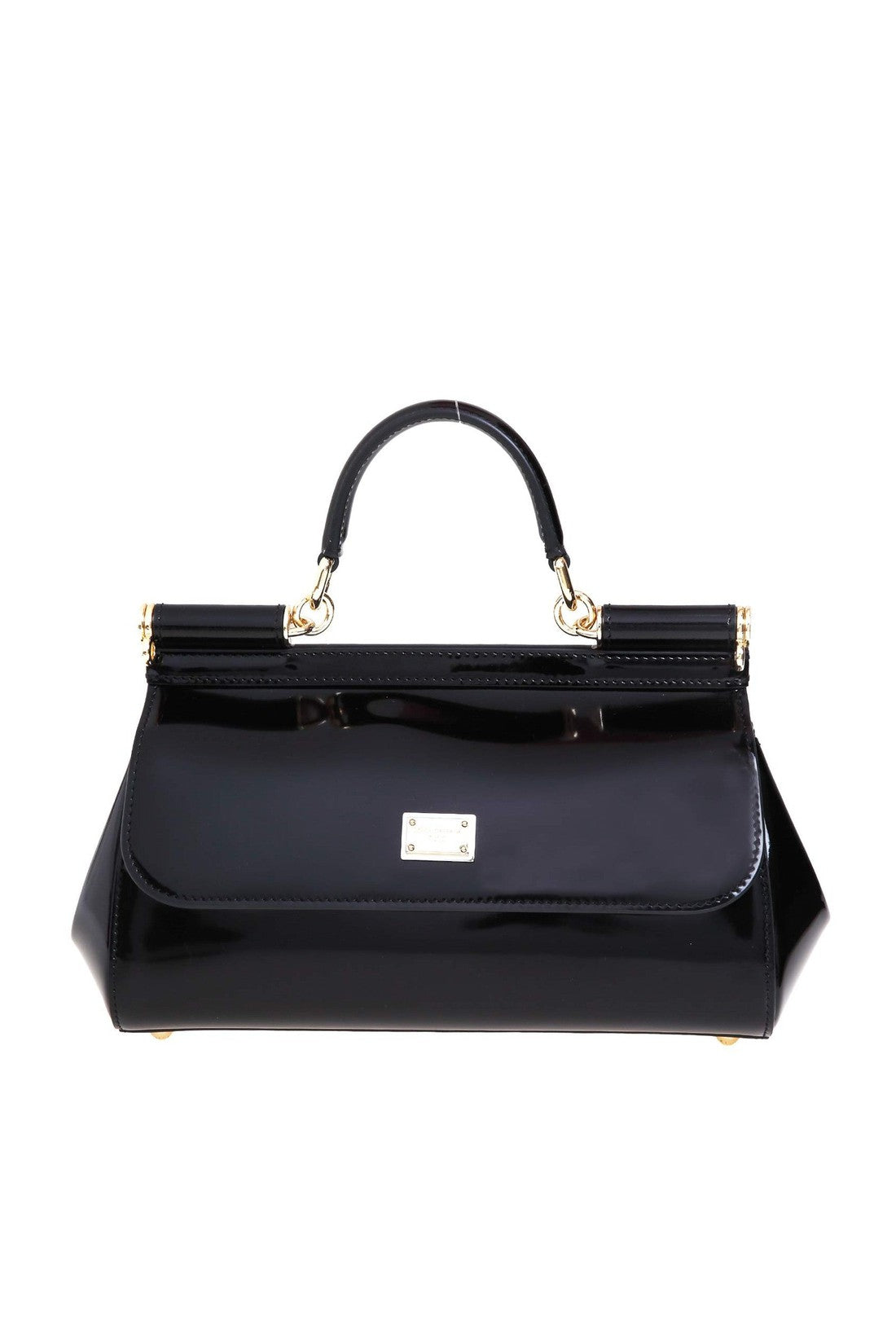 DOLCE & GABBANA-OUTLET-SALE-Dolce & gabbana small sicily bag in polished leather-ARCHIVIST