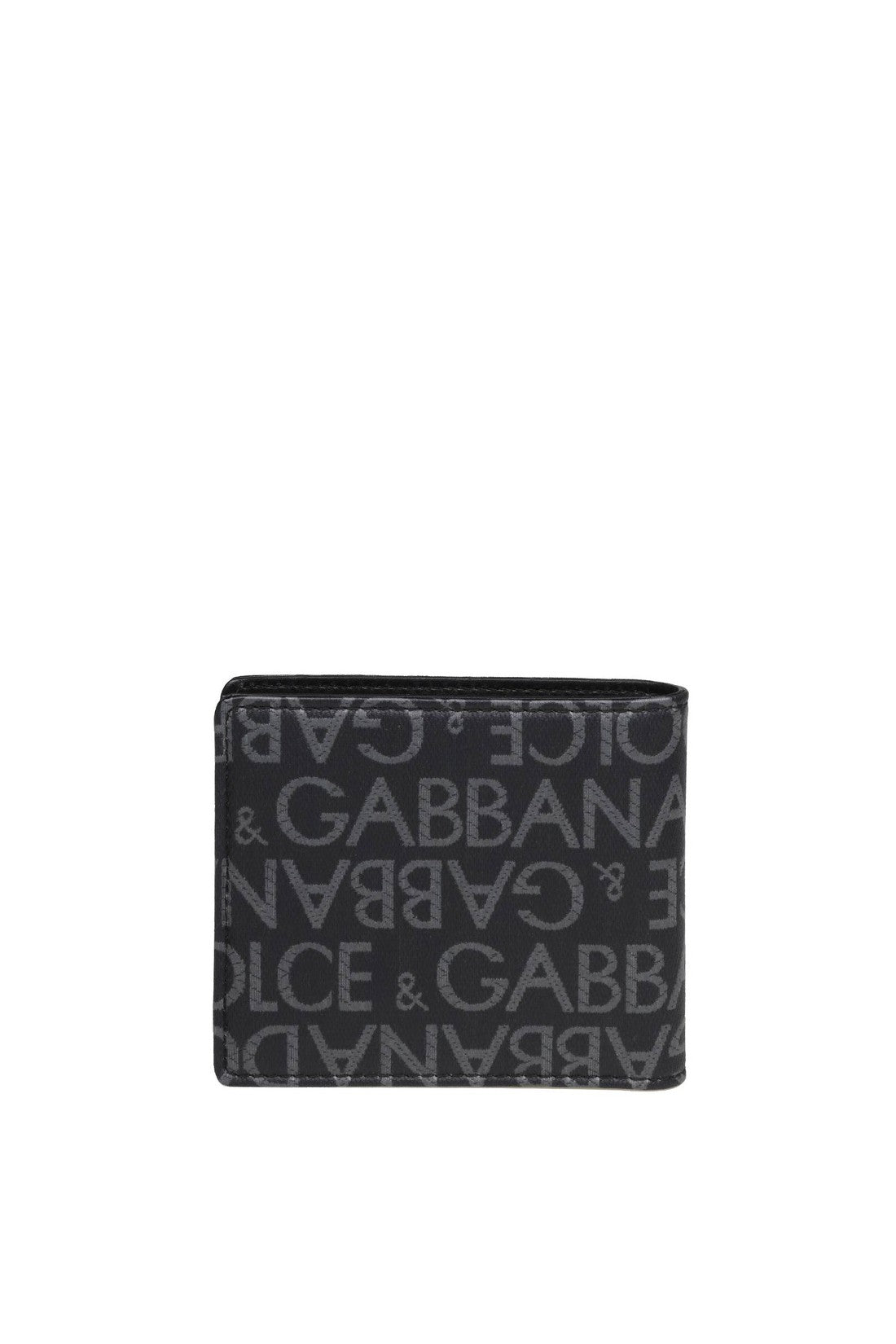 DOLCE & GABBANA-OUTLET-SALE-Dolce & gabbana wallet in jacquard fabric with logo-ARCHIVIST