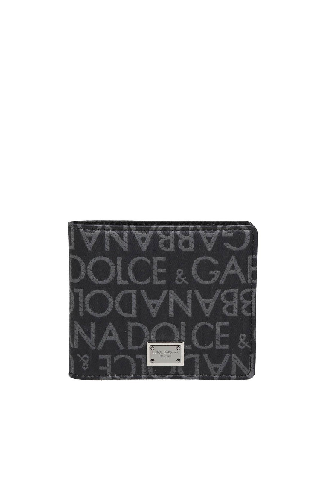 DOLCE & GABBANA-OUTLET-SALE-Dolce & gabbana wallet in jacquard fabric with logo-ARCHIVIST