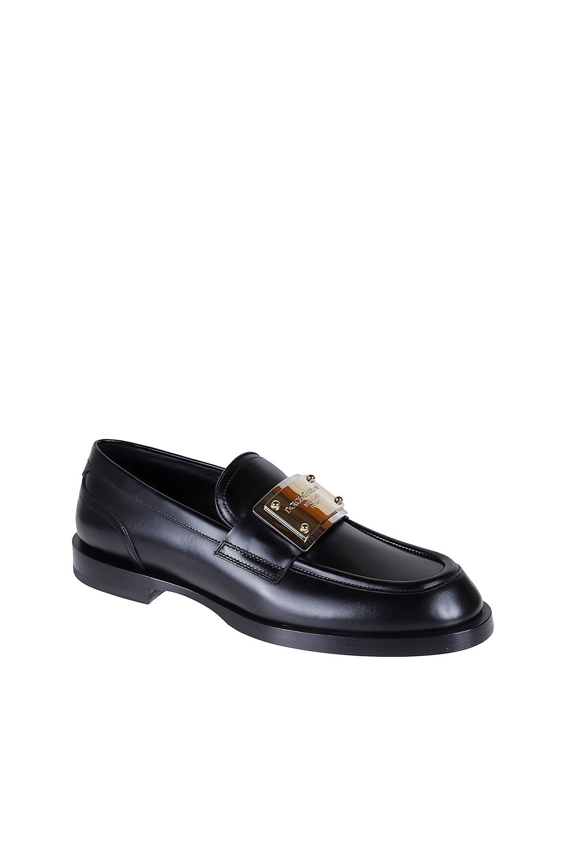 DOLCE & GABBANA-OUTLET-SALE-Dolce&Gabbana Leather Loafers-ARCHIVIST