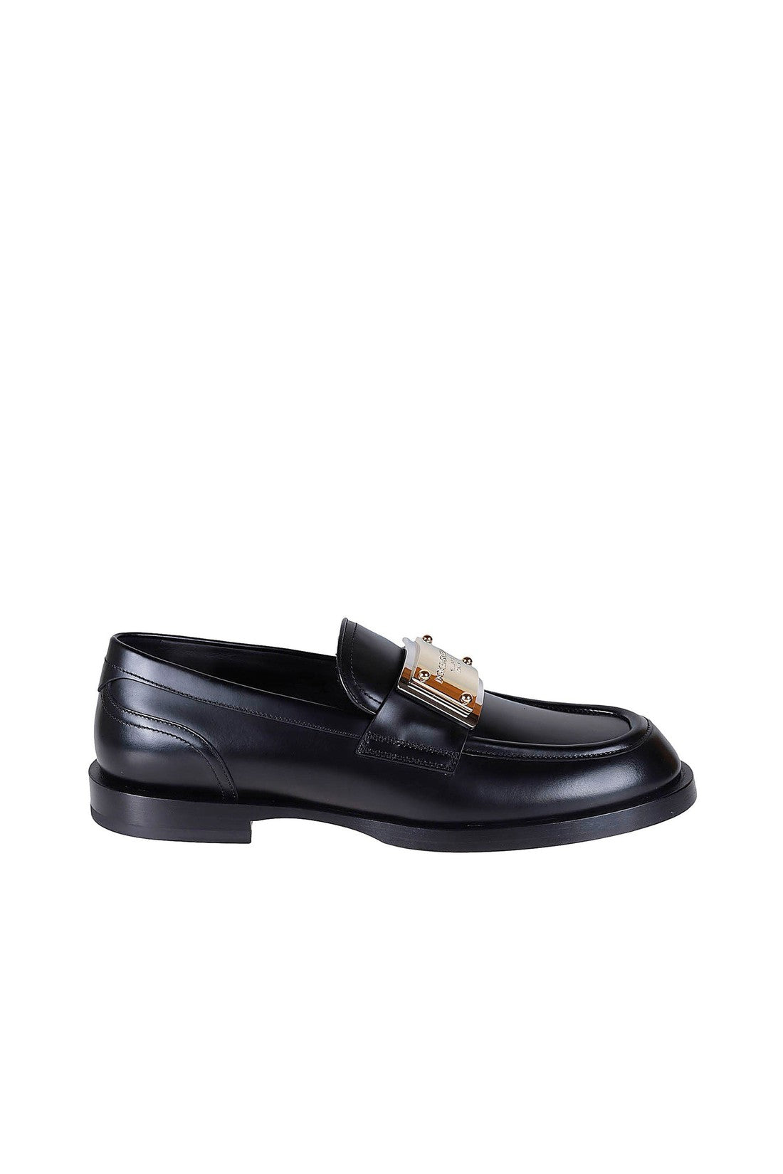 DOLCE & GABBANA-OUTLET-SALE-Dolce&Gabbana Leather Loafers-ARCHIVIST