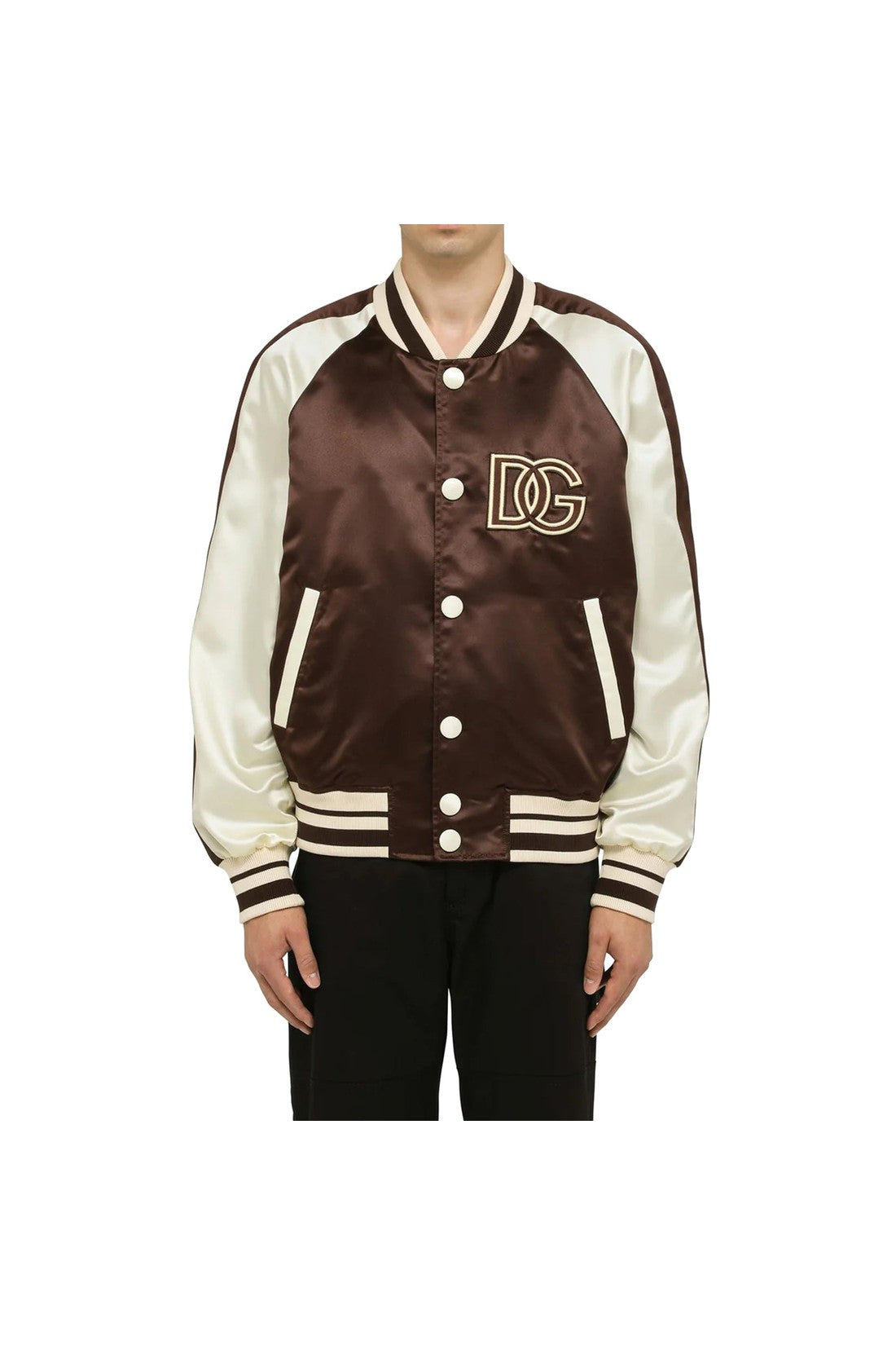 DOLCE & GABBANA-OUTLET-SALE-Dolce&Gabbana Logo Bomber Jacket-ARCHIVIST