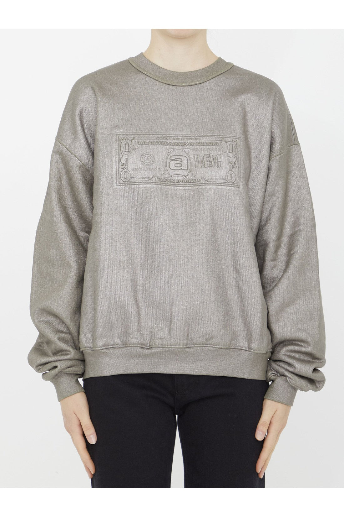 Alexander Wang-OUTLET-SALE-Dollar Bill sweatshirt-ARCHIVIST