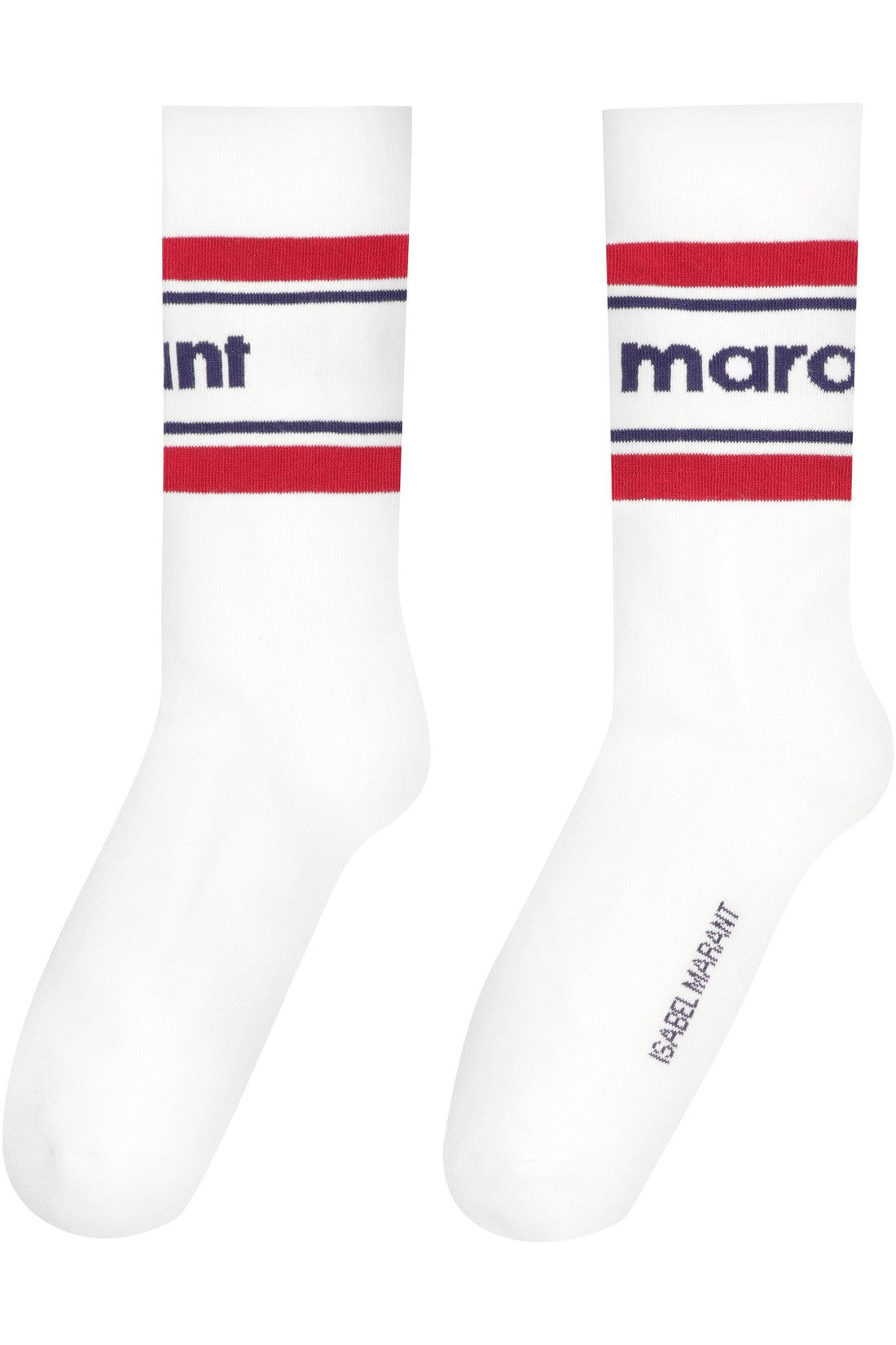 Isabel Marant-OUTLET-SALE-Dona logo cotton blend socks-ARCHIVIST