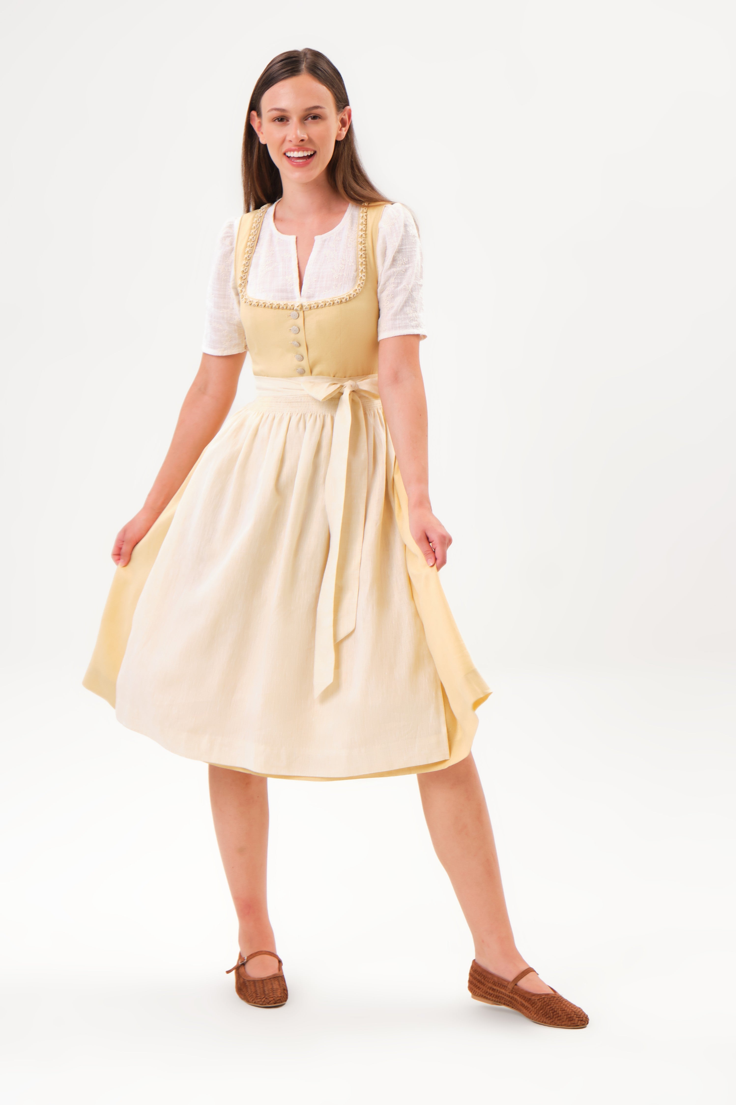 Damen Dirndl Doro-Dirndl-Felicitas-OUTLET-32-lindenblüte-ARCHIVIST-ARCHIVE-SALE