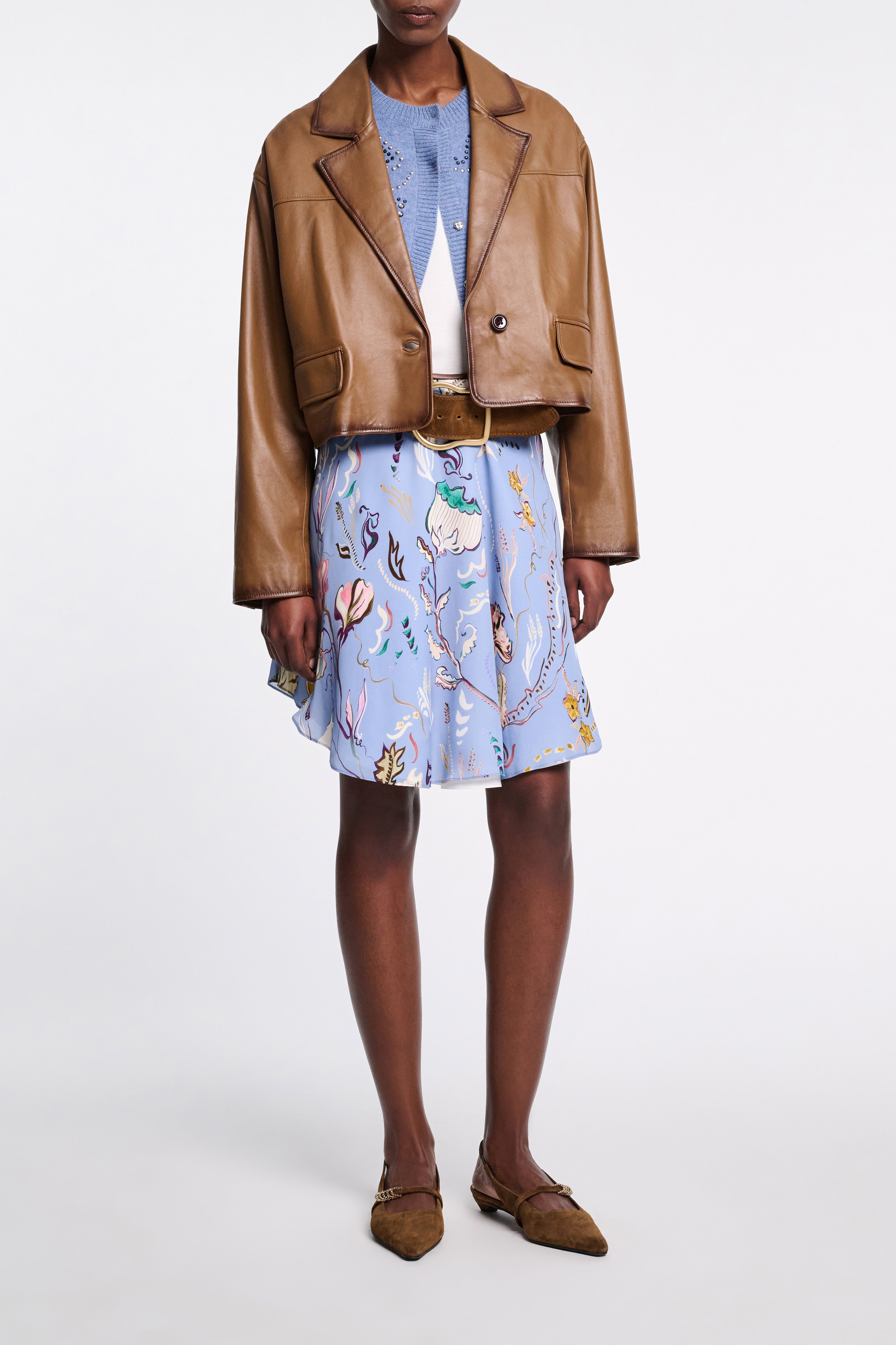 FLORAL TWIST skirt-Dorothee Schumacher-Sale